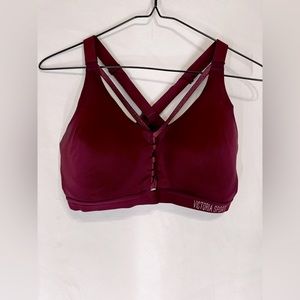 Maroon sports bra